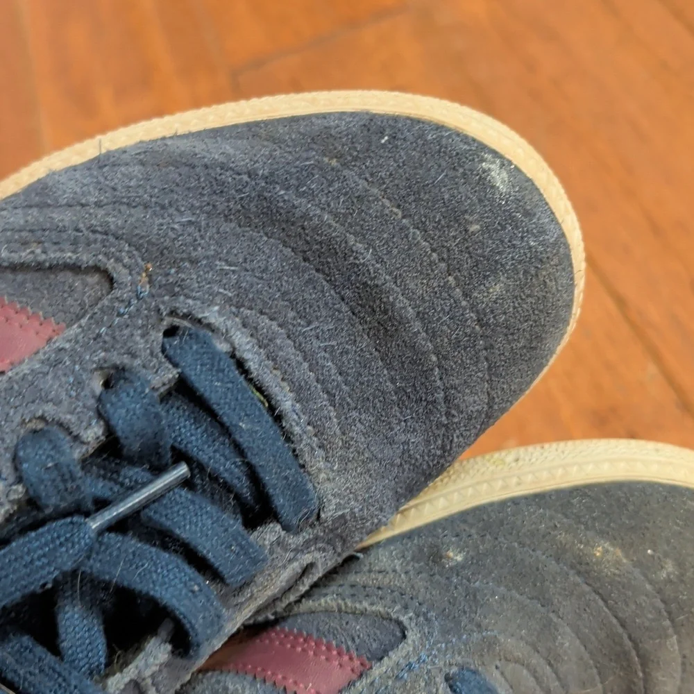 Adidas Busenitz Pro Collegiate Men's Navy and Crimson Suede Sneakers